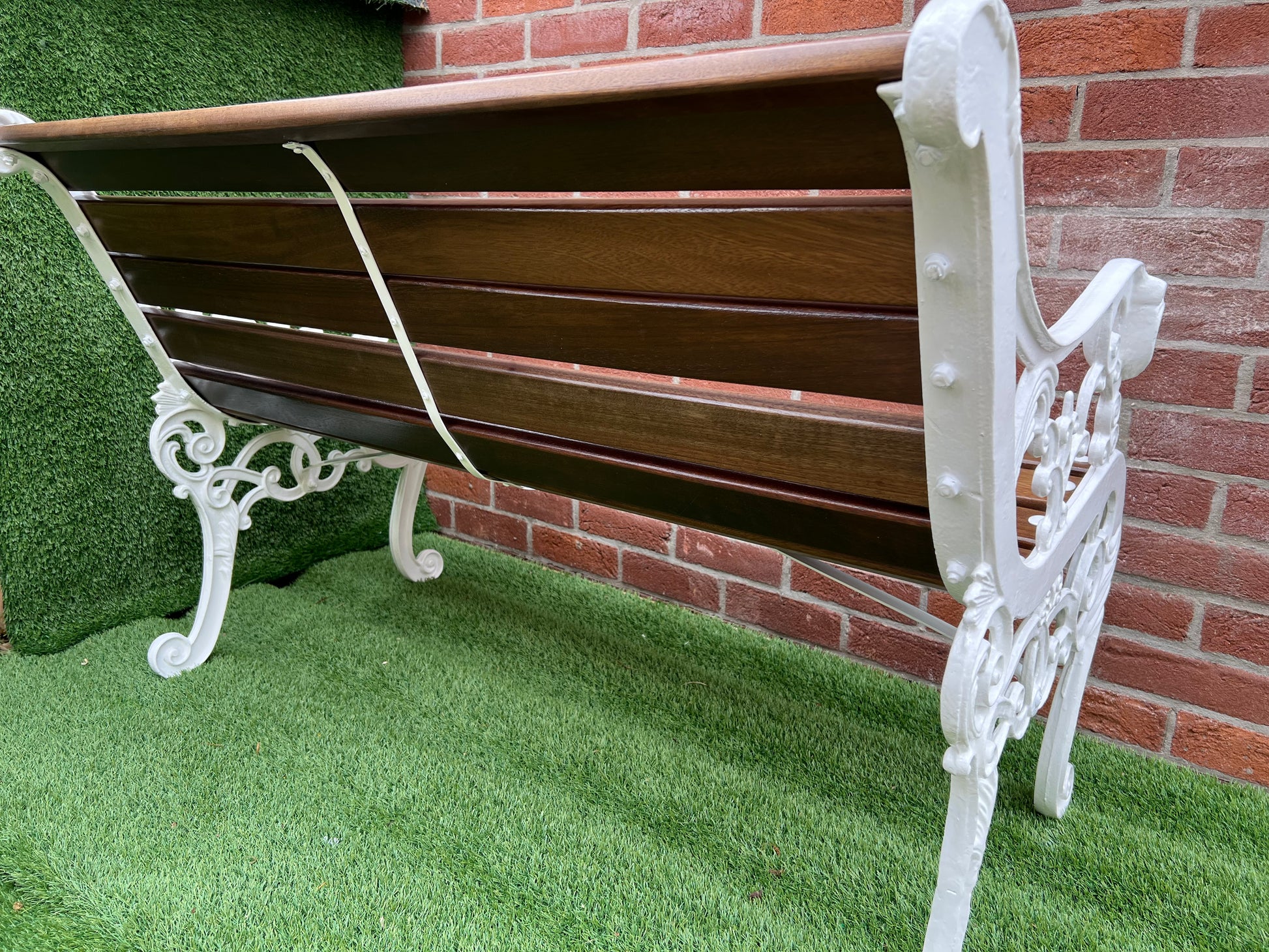 Cast iron garden rustic bench