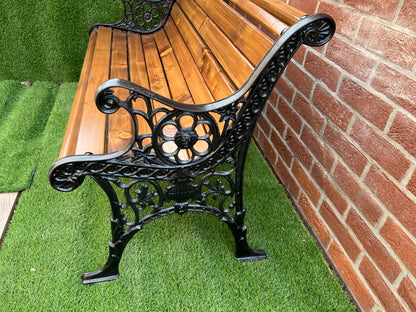 Cast iron garden rustic bench