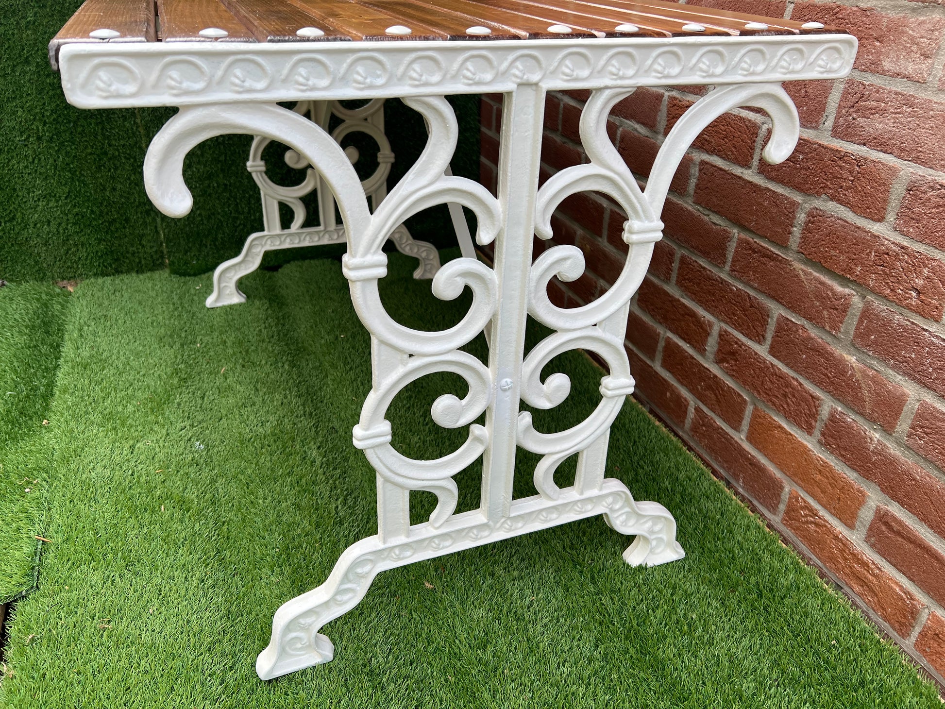 Cast iron garden rustic table