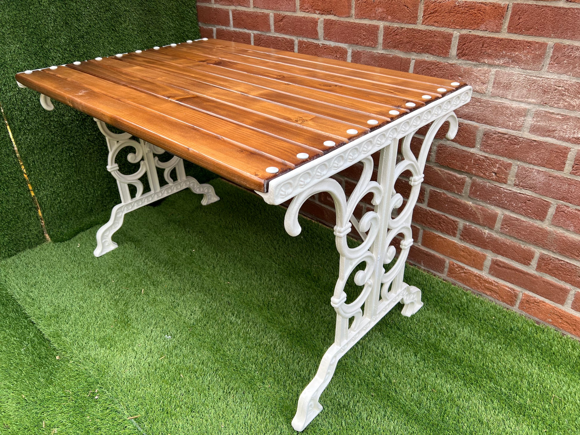 Cast iron garden rustic table