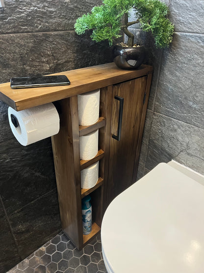 Rustic Wood Toilet Roll Paper Holder