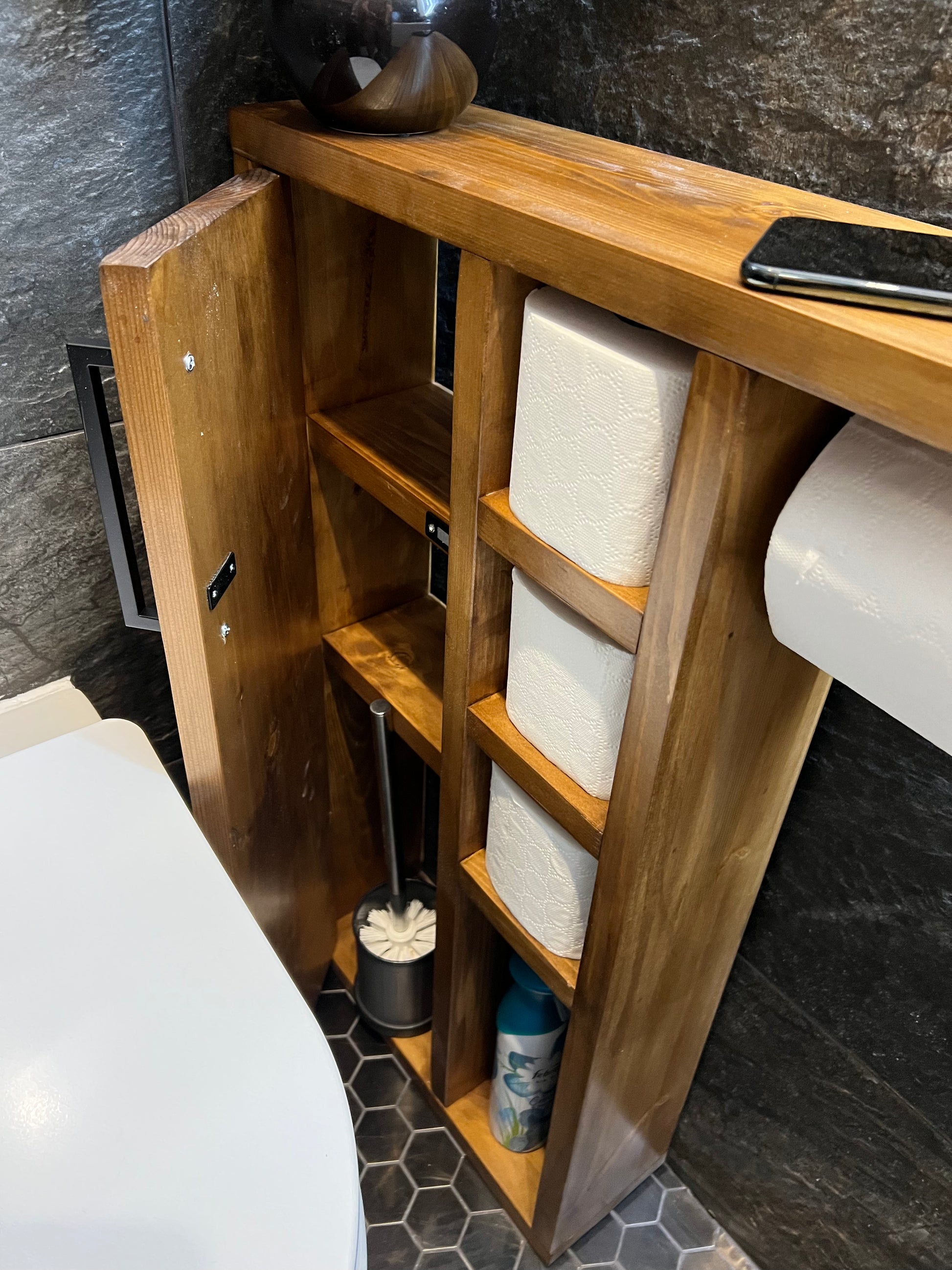 Rustic Roll Paper Rustic Wood Toilet Roll Paper Holder - HDM WOOD