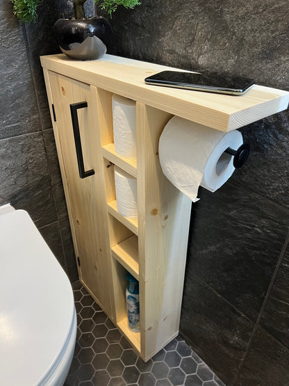 Rustic Wood Toilet Roll Paper Holder