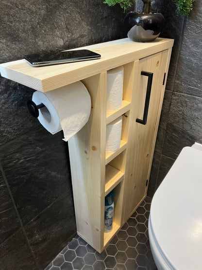 Rustic Wood Toilet Roll Paper Holder