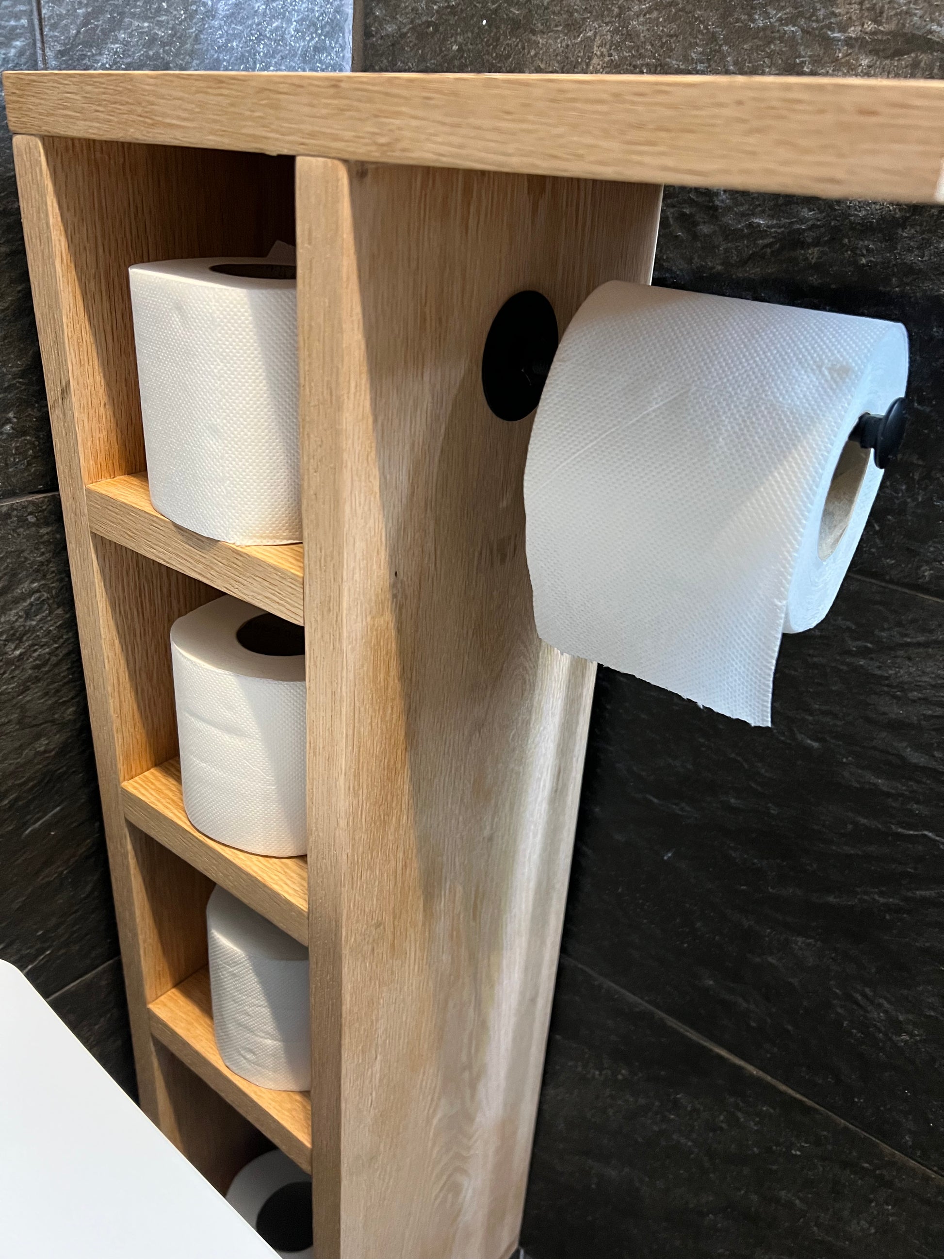 Rustic Wood Toilet Roll Paper Holder – HDM WOOD