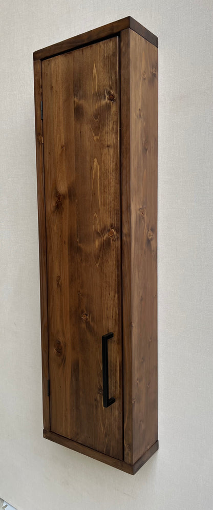 Rustic Wood Wall Mounted Bathroom Unit