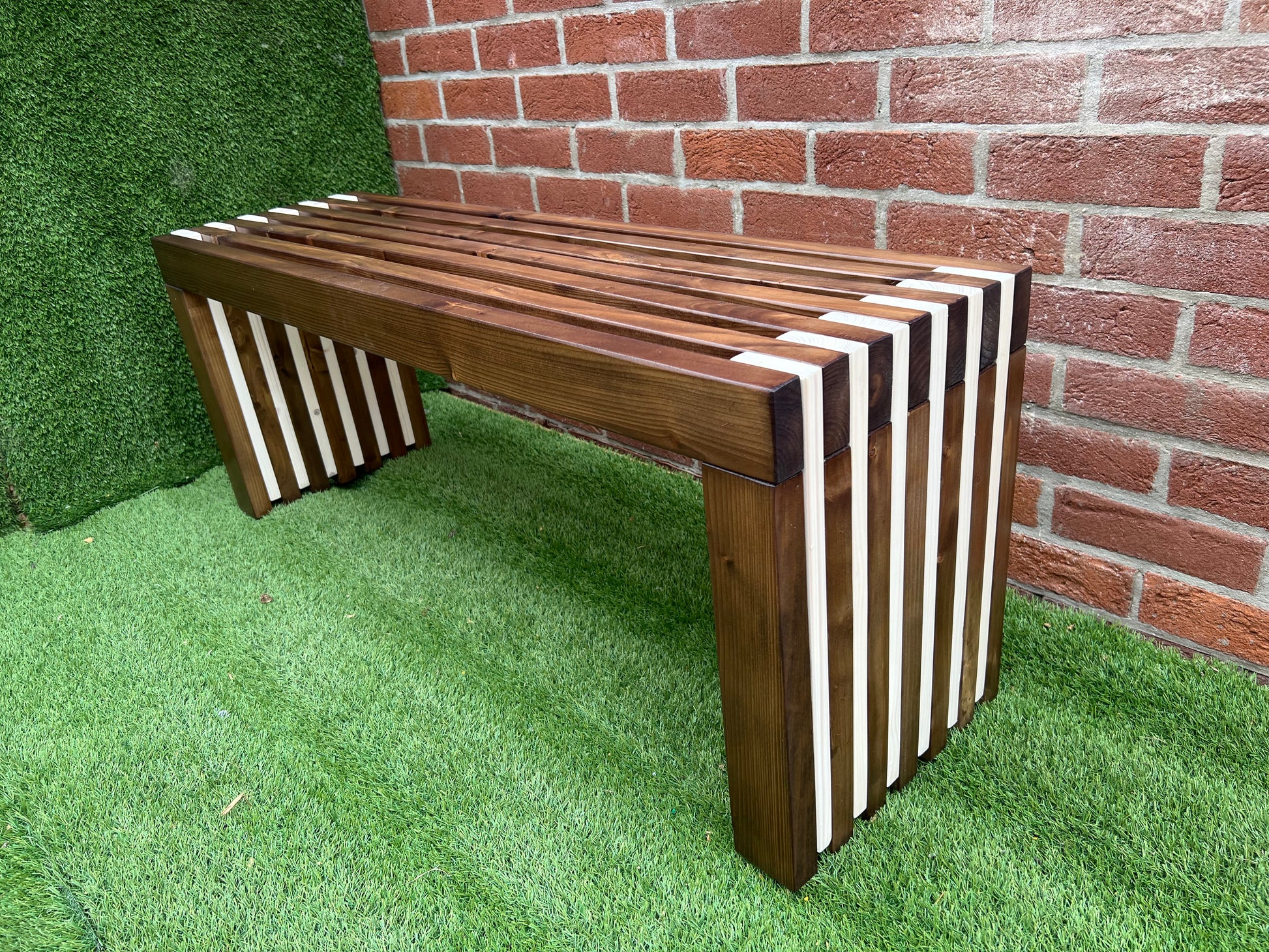 Rustic designed wood bench garden bench beds end reception room hallway