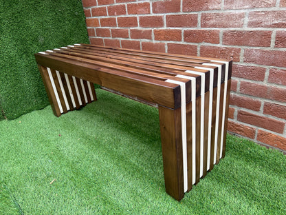 Rustic designed wood bench garden bench beds end reception room hallway