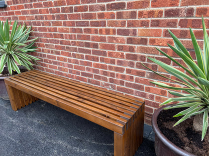 Rustic designed wood bench garden bench beds end reception room hallway