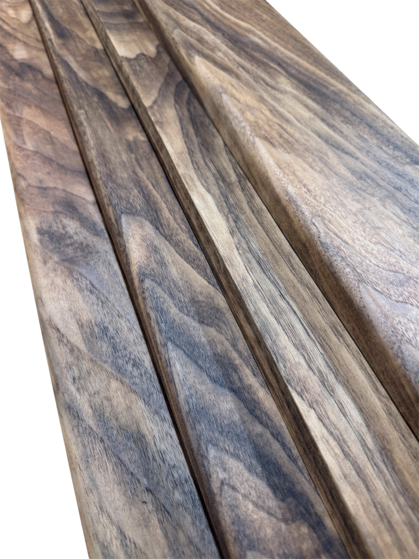 Solid American Walnut StairCase Stair Cladding Kit Treat And Riser Replacement 20x255x1000mm