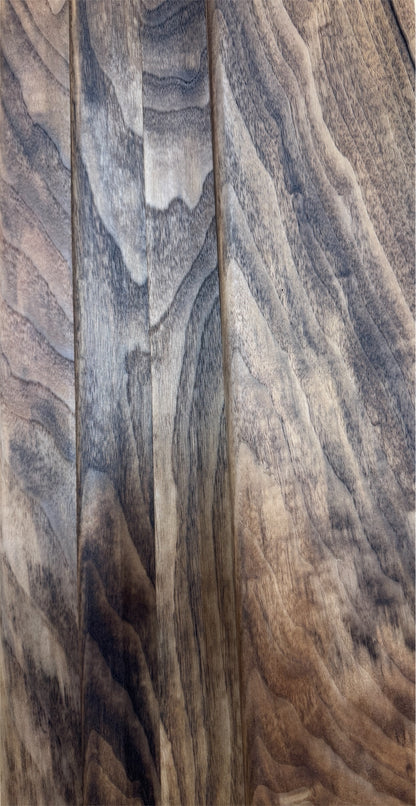 Solid American Walnut StairCase Stair Cladding Kit Treat And Riser Replacement 20x255x1000mm