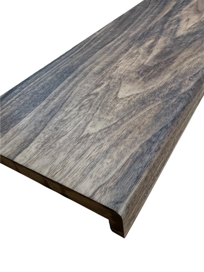 Solid American Walnut StairCase Stair Cladding Kit Treat And Riser Replacement 20x255x1000mm