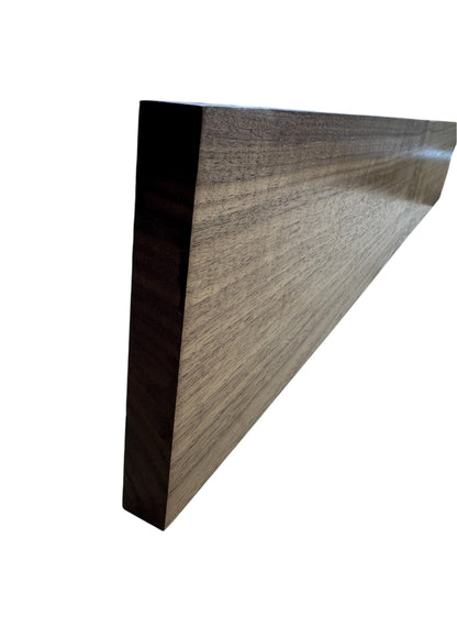 SOLID AMERICAN DARK WALNUT SKIRTING BOARD CHOICE STILE 20 x 120 mm