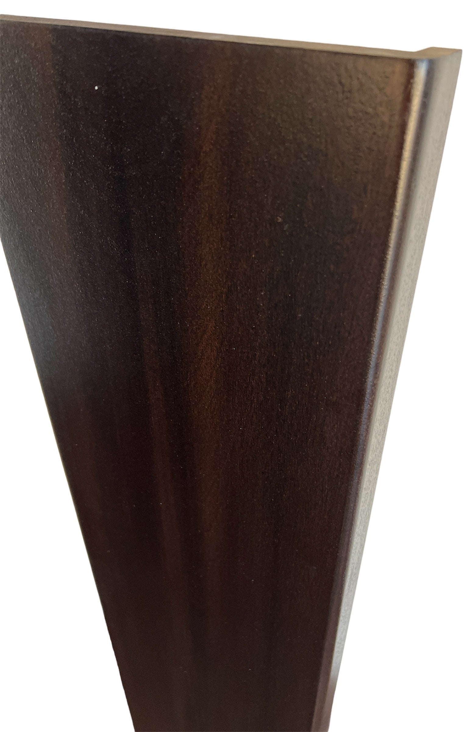 Black Ebony Finish Solid African Sapele StairCase Stair Cladding Kit Treat And White Riser Replacement 20x255x1000mm