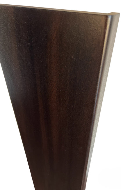 Black Ebony Finish Solid African Sapele StairCase Stair Cladding Kit Treat And White Riser Replacement 20x255x1000mm