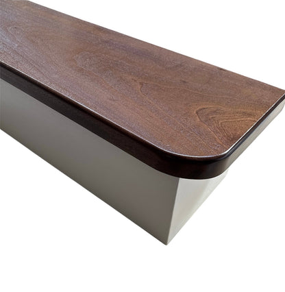 Black Ebony Finish Solid African Sapele StairCase Stair Cladding Kit Treat And White Riser Replacement 20x255x1000mm