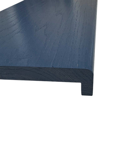 Dark Grey Finish Solid Oak StairCase Stair Cladding Kit Treat And Riser Replacement 20x255x1000mm