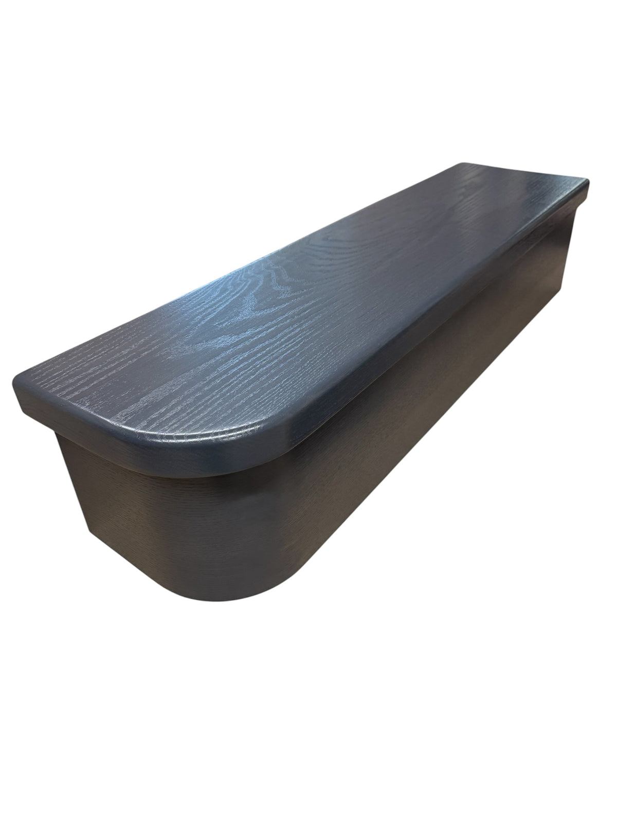 Dark Grey Finish Solid Oak StairCase Stair Cladding Kit Treat And Riser Replacement 20x255x1000mm