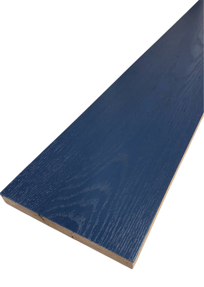 Dark Grey Finish Solid Oak StairCase Stair Cladding Kit Treat And Riser Replacement 20x255x1000mm