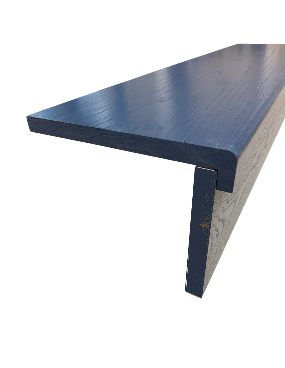 Dark Grey Finish Solid Oak StairCase Stair Cladding Kit Treat And Riser Replacement 20x255x1000mm
