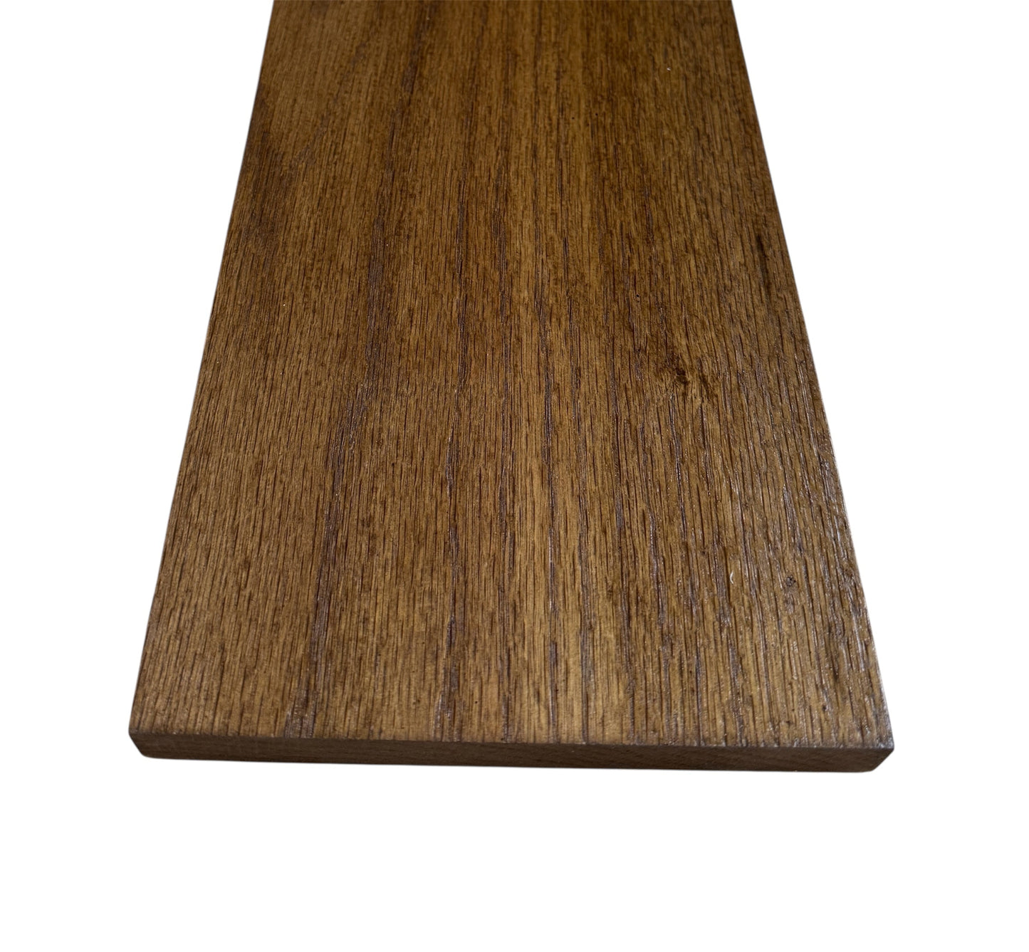 English Oak Finish Solid Oak StairCase Stair Cladding Kit Treat And Riser Replacement 20x255x1000mm