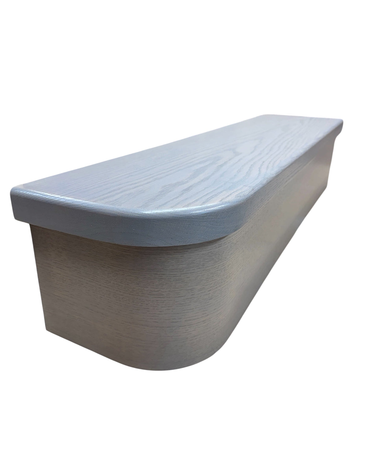 Grey Finish Solid Oak StairCase Stair Cladding Kit Treat And Riser Replacement 20x255x1000mm
