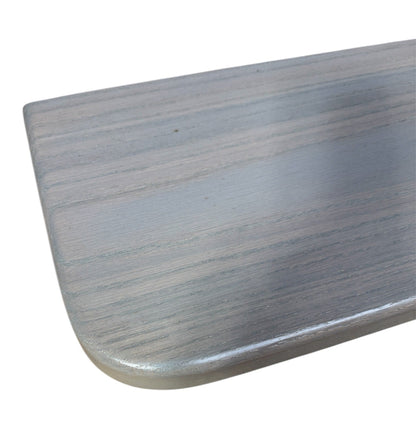 Grey Finish Solid Oak StairCase Stair Cladding Kit Treat And Riser Replacement 20x255x1000mm