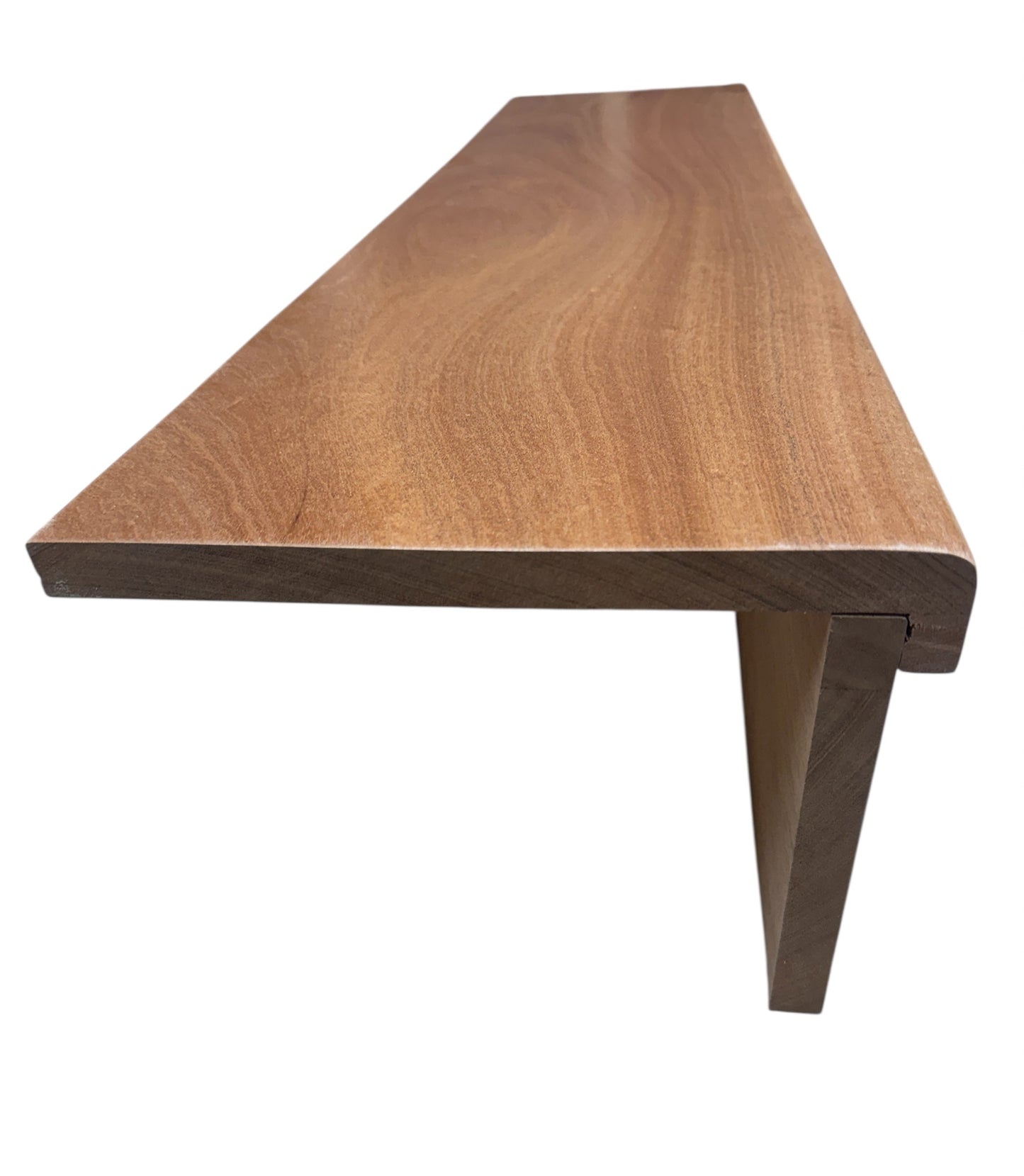 Solid African Sapele StairCase Stair Cladding Kit Treat And Riser Replacement 20x255x1000mm