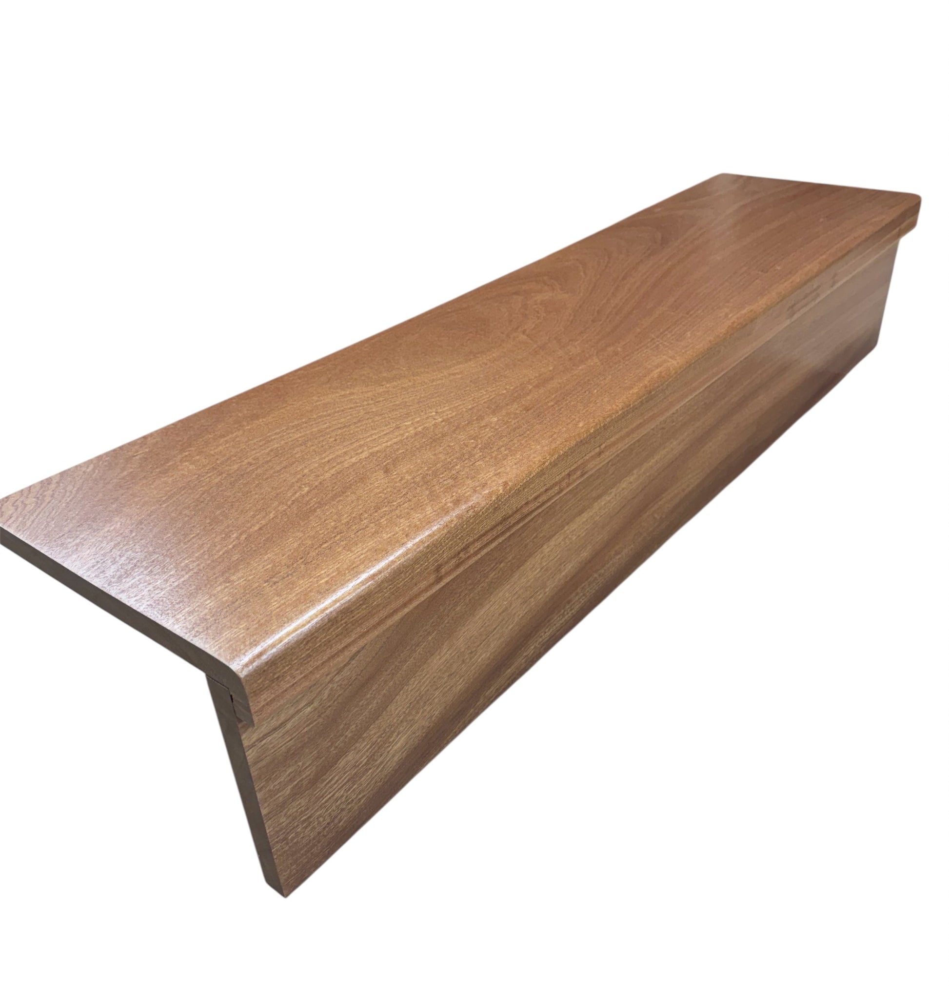 Solid African Sapele StairCase Stair Cladding Kit Treat And Riser Replacement 20x255x1000mm