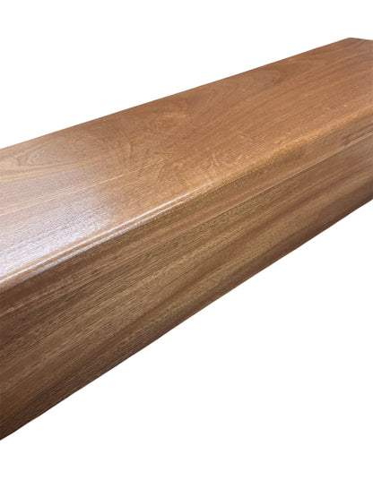 Solid African Sapele StairCase Stair Cladding Kit Treat And Riser Replacement 20x255x1000mm