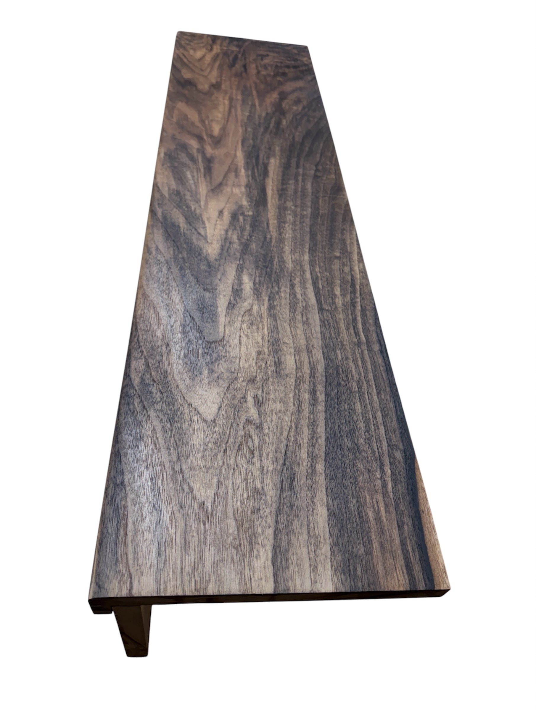 Solid American Walnut StairCase Stair Cladding Kit Treat And Riser Replacement 20x255x1000mm