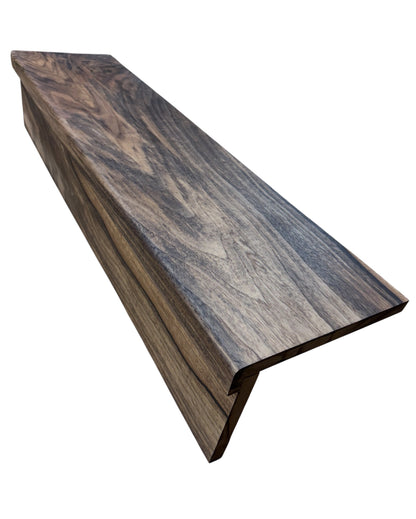 Solid American Walnut StairCase Stair Cladding Kit Treat And Riser Replacement 20x255x1000mm