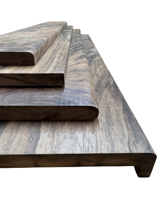 Solid American Walnut Window Sill Window Board 20 - 22mm Thick Various Sizes And Edge