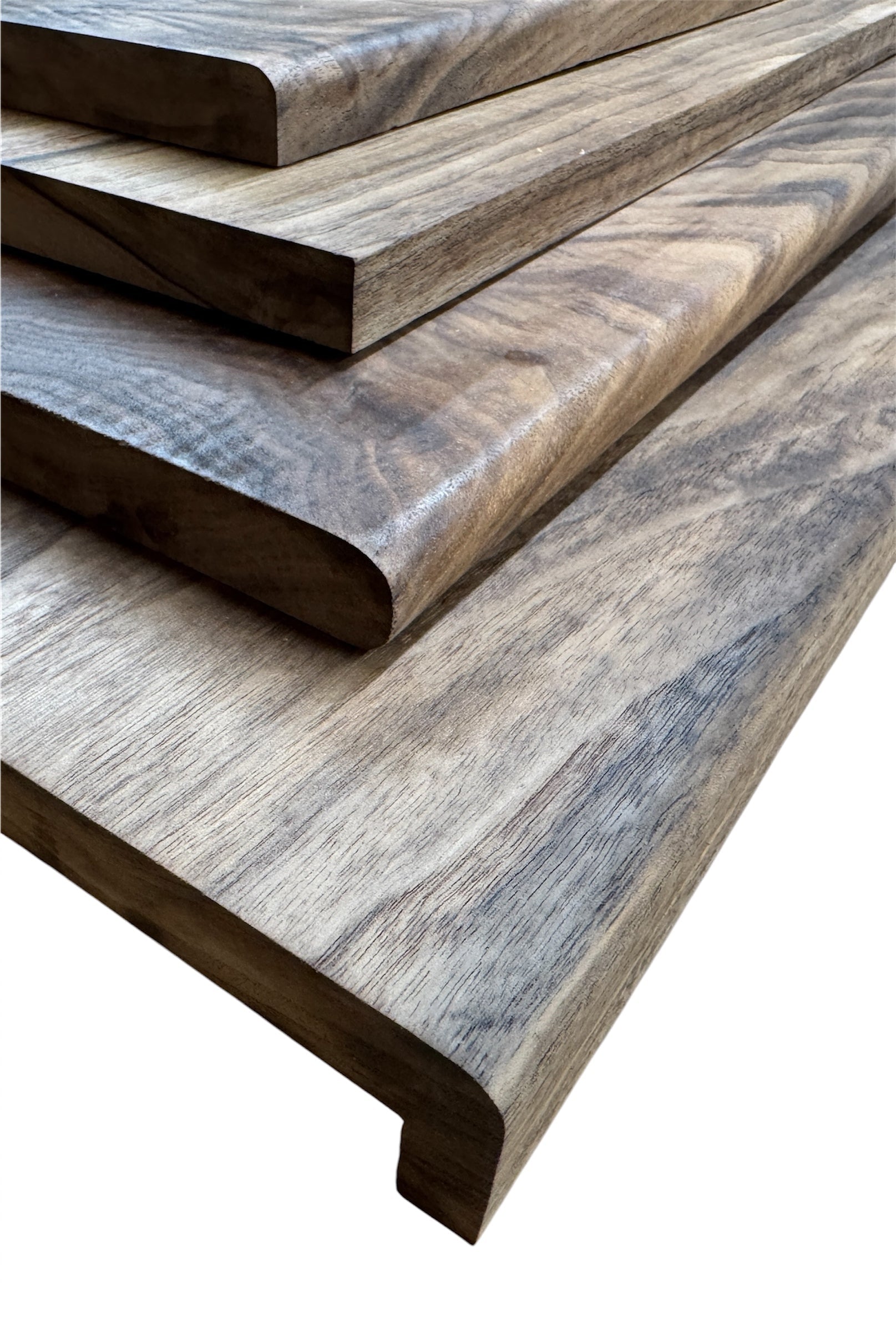Solid American Walnut Window Sill Window Board 20 - 22mm Thick Various Sizes And Edge