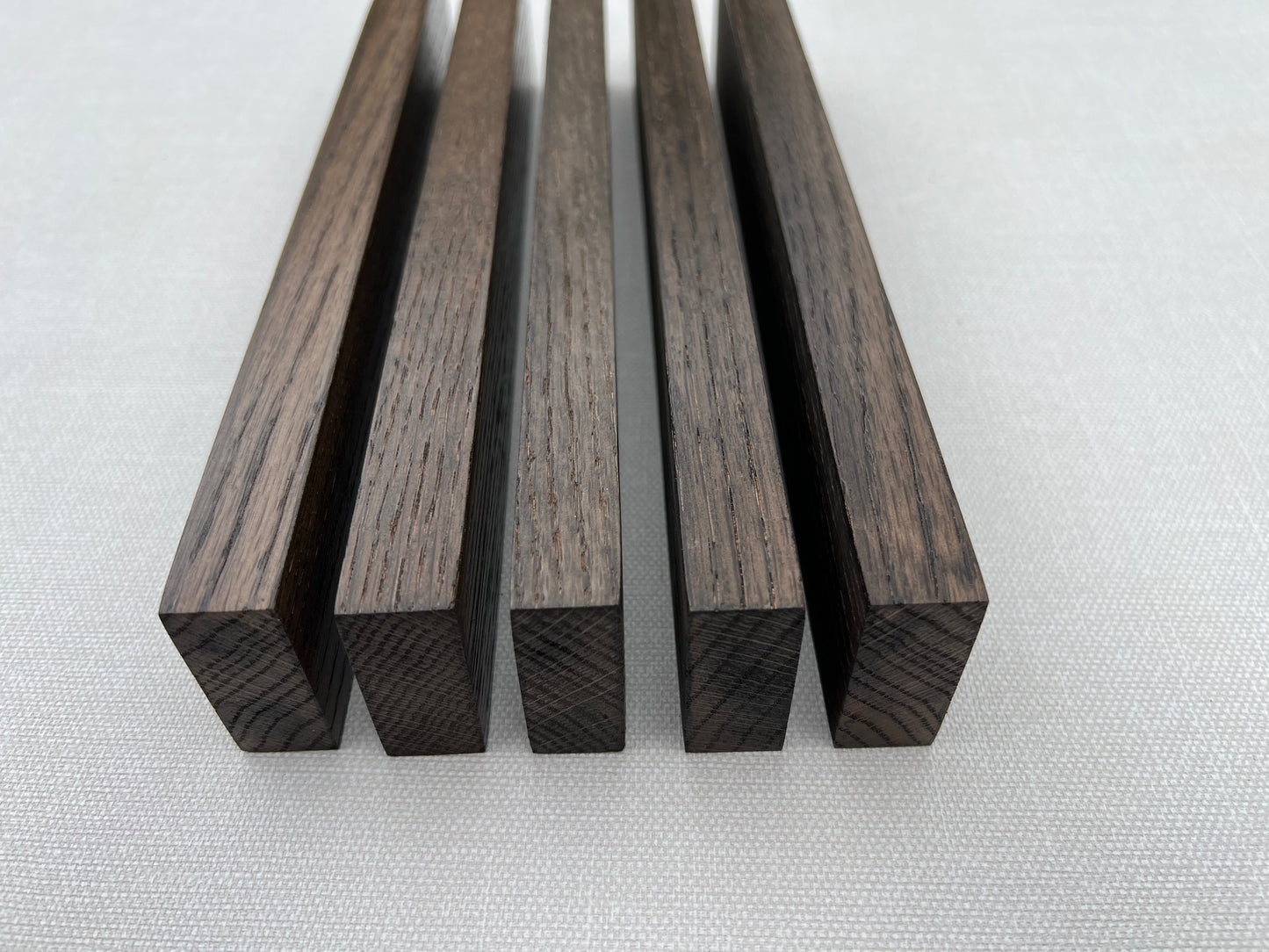 Solid Oak Slats Wall Decoration Slatted Fence Panel Oak Cladding Choice Color 2m slats