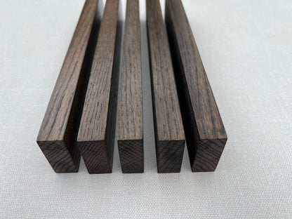 Solid Oak Slats Wall Decoration Slatted Fence Panel Oak Cladding Choice Color 2m slats