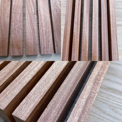 Solid Oak Slats Wall Decoration Slatted Fence Panel Oak Cladding Choice Color 2m slats
