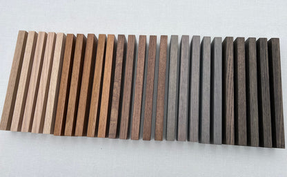 Solid Oak Slats Wall Decoration Slatted Fence Panel Oak Cladding Choice Color 2m slats