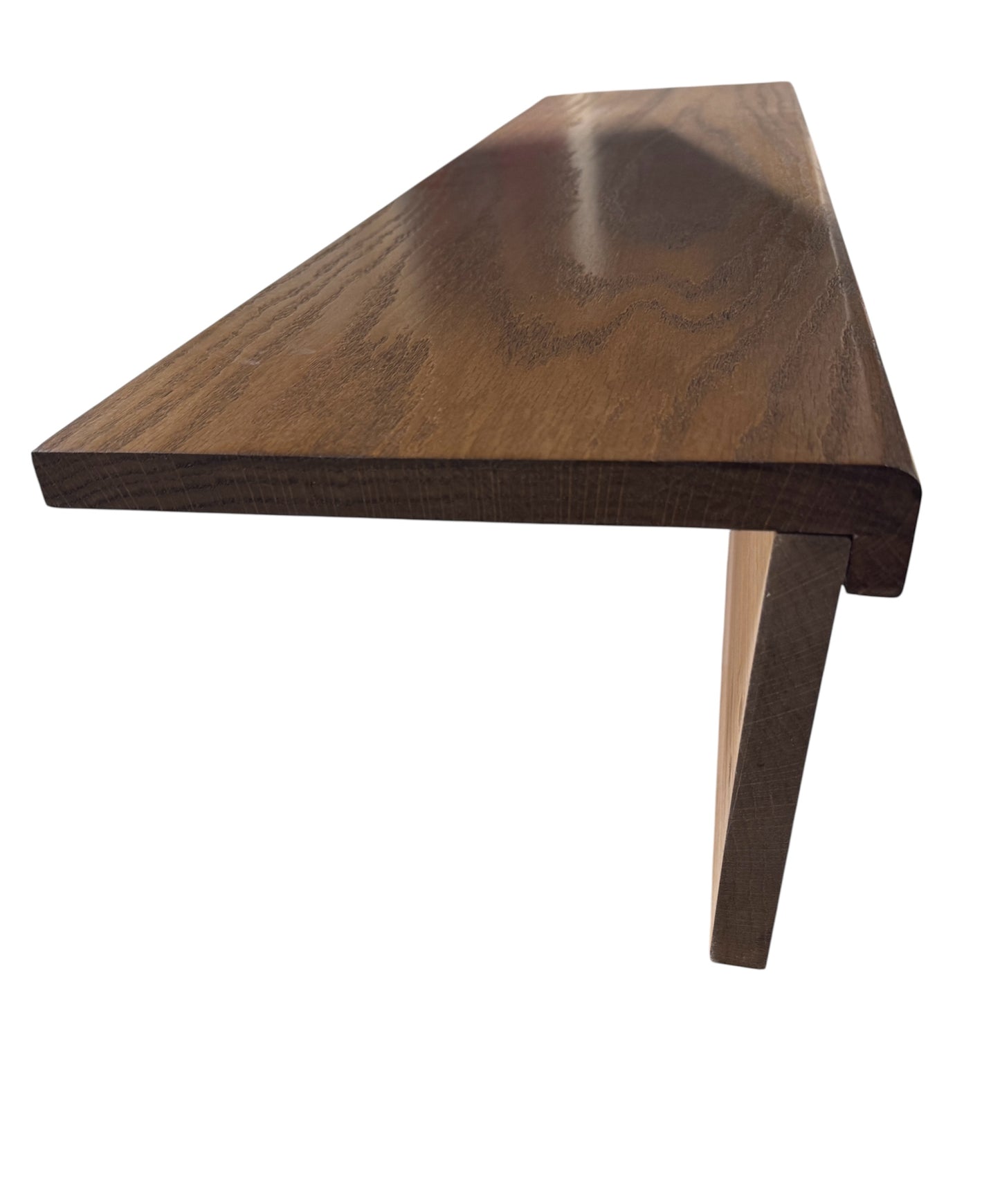 English Oak Finish Solid Oak StairCase Stair Cladding Kit Treat And Riser Replacement 20x255x1000mm