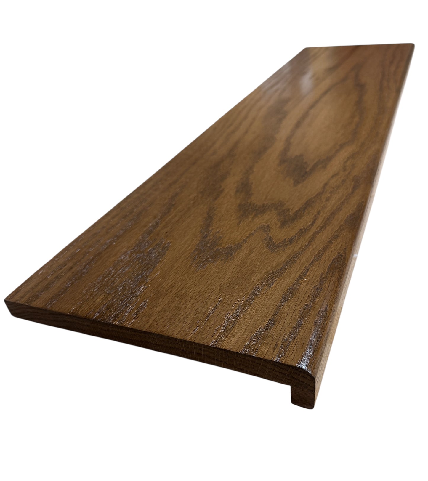 English Oak Finish Solid Oak StairCase Stair Cladding Kit Treat And Riser Replacement 20x255x1000mm