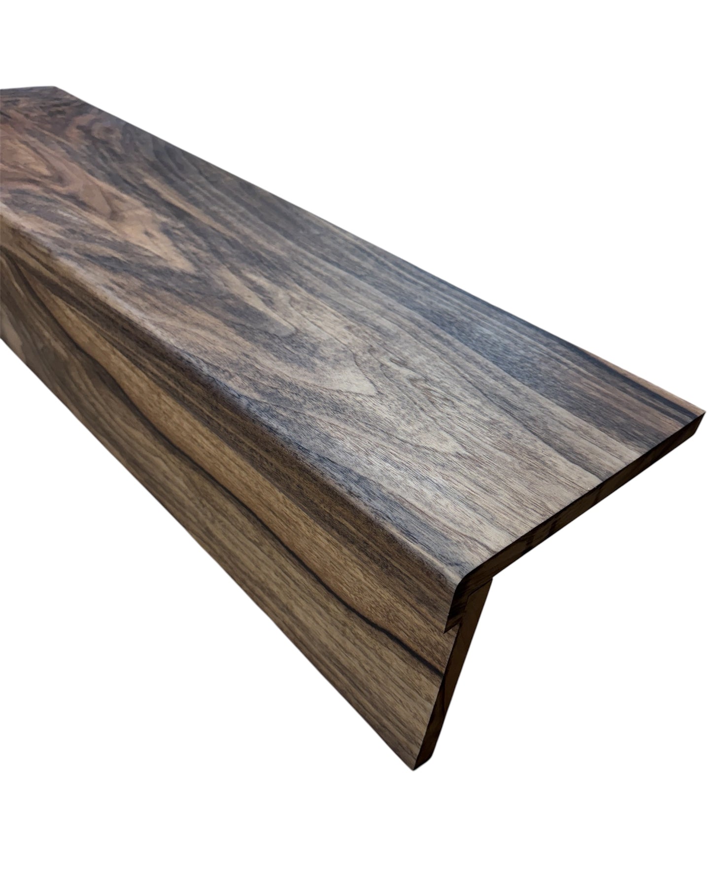 Solid American Walnut StairCase Stair Cladding Kit Treat And Riser Replacement 20x255x1000mm