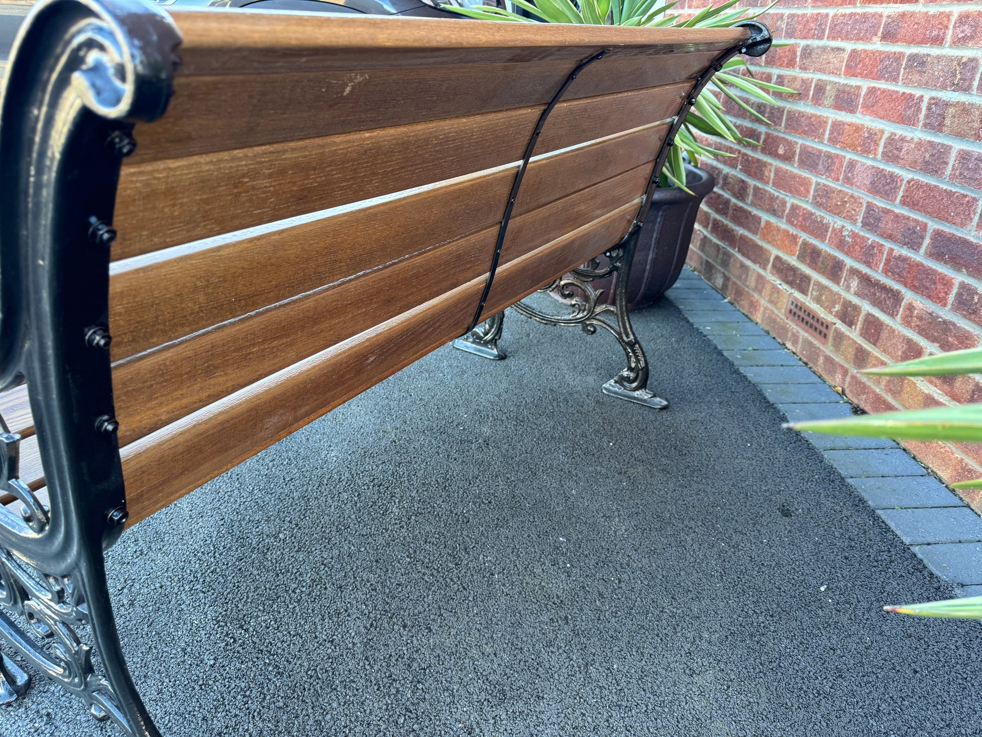 Vintage Cast iron garden rustic bench