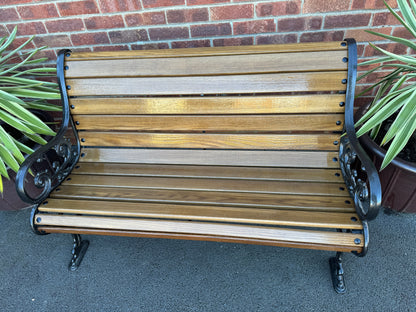 Vintage Cast iron garden rustic bench