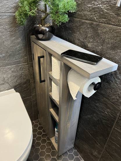 Rustic Wood Toilet Roll Paper Holder