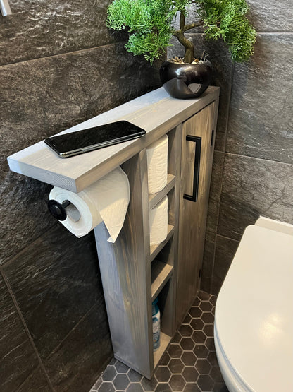 Rustic Wood Toilet Roll Paper Holder